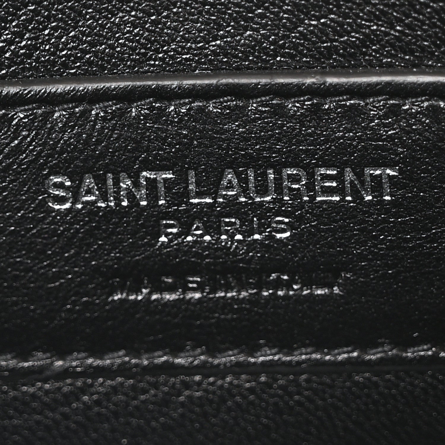 Saint Laurent Grain De Poudre Medium Classic Monogram Kate Satchel Porcellana Black 6 of 9