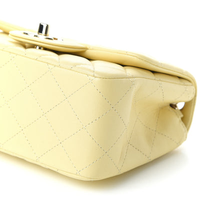 Chanel Lambskin Quilted Mini Square Flap Light Yellow 7 of 10
