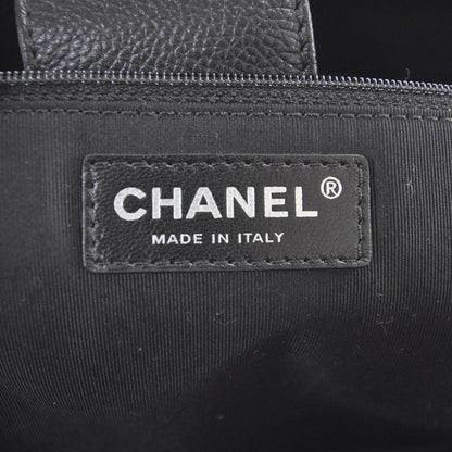 Chanel Caviar Cerf Executive Shopper Tote Black SHW 7 of 9