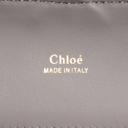 Chloe Smooth Calfskin Small Baylee Tote Marshmallow Cashmere Grey 6 of 7