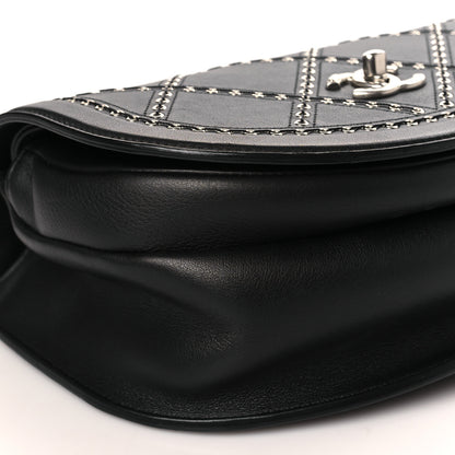 Chanel Calfskin Coco Eyelets Small Flap Bag Black 8 of 9