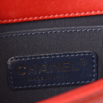 Chanel Velvet Plaid Tartan Small Boy Flap Red 6 of 15