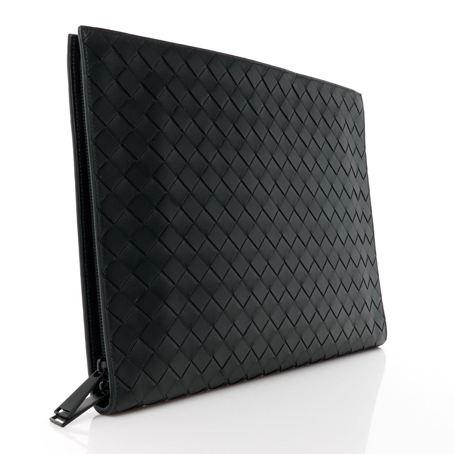 Bottega Veneta Calfskin Intrecciato Document Case Black 3 of 13