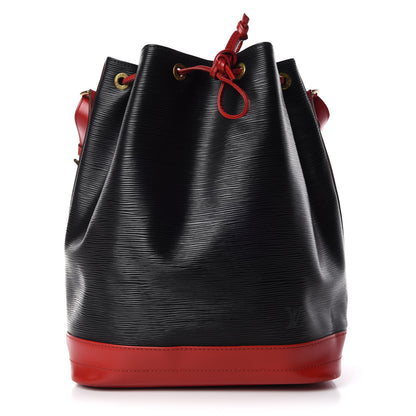 Louis Vuitton Epi Bi-Color Noe Castillan Red Black 1 of 18