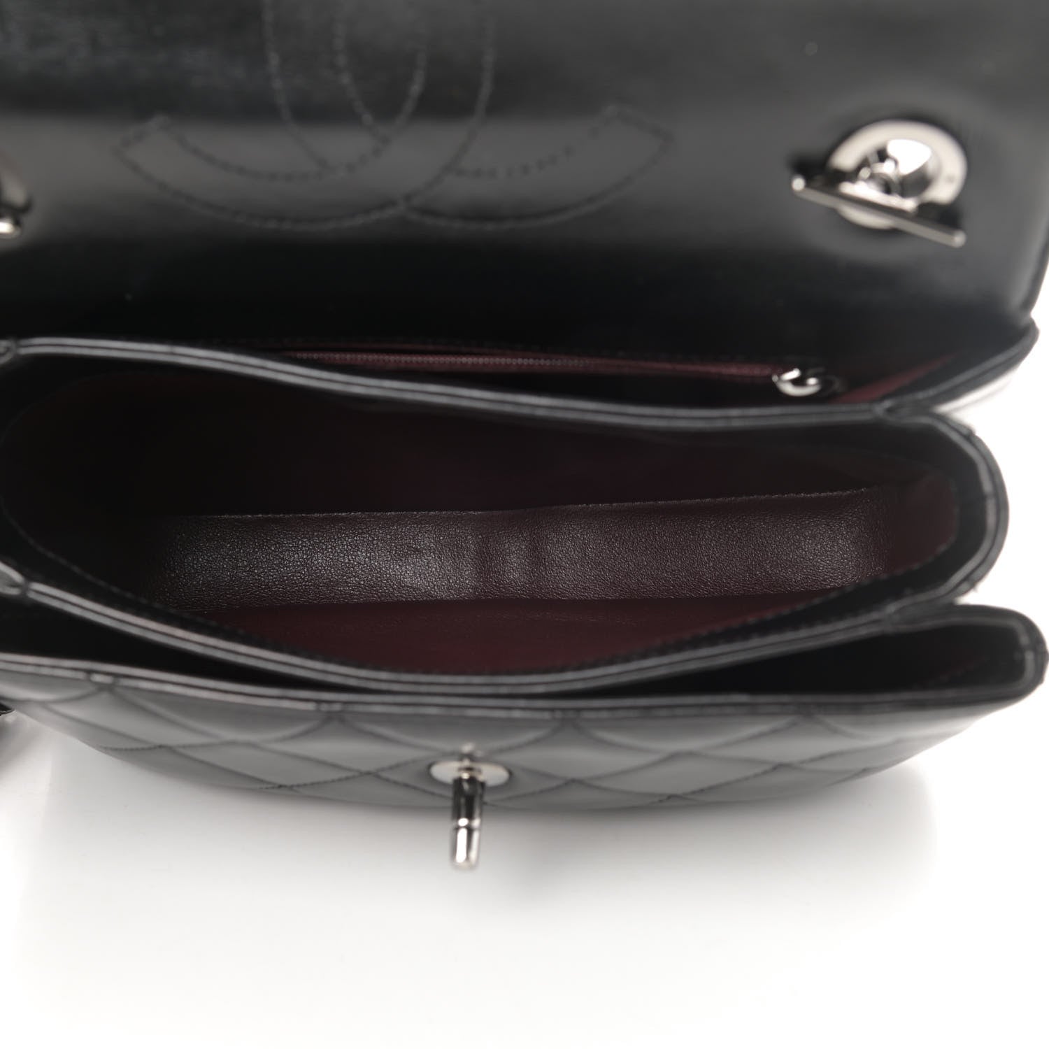 Chanel Lambskin Quilted Small Trendy CC Dual Handle Flap Bag Black 5 of 13