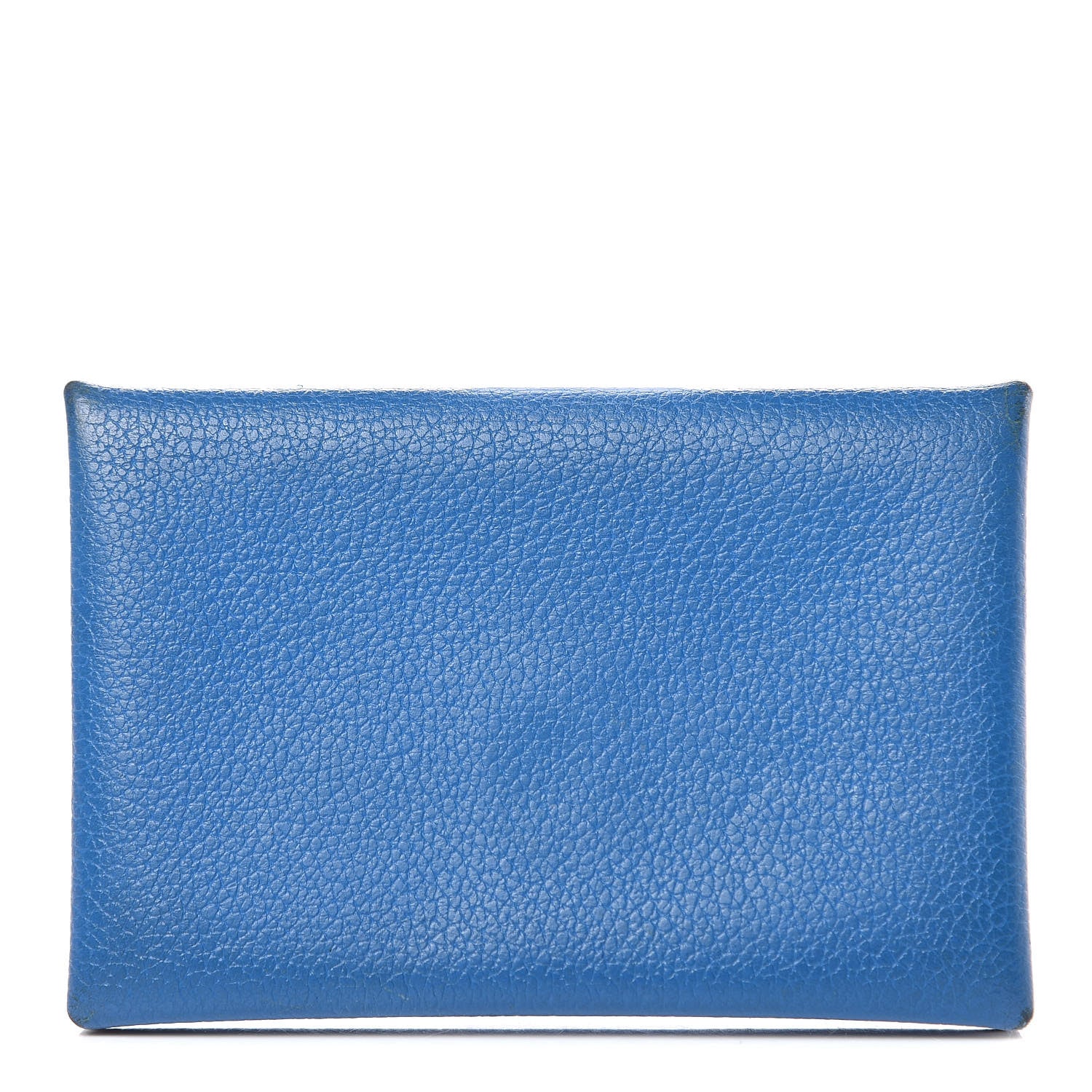 Hermes Chevre Mysore Calvi Card Case Bleu Hydra 1 of 13