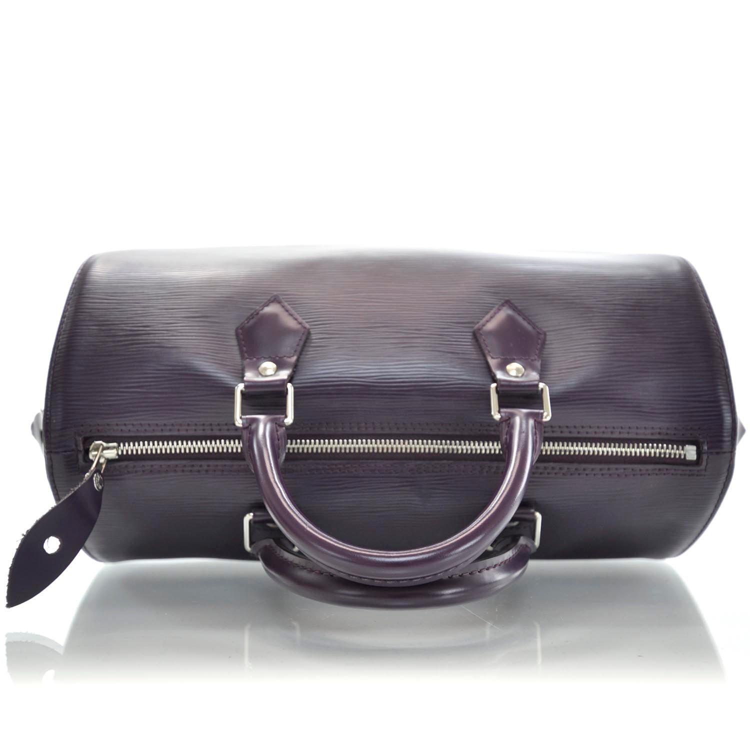 Louis Vuitton Epi Speedy 30 Cassis Purple 6 of 11