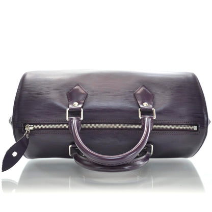 Louis Vuitton Epi Speedy 30 Cassis Purple 6 of 11