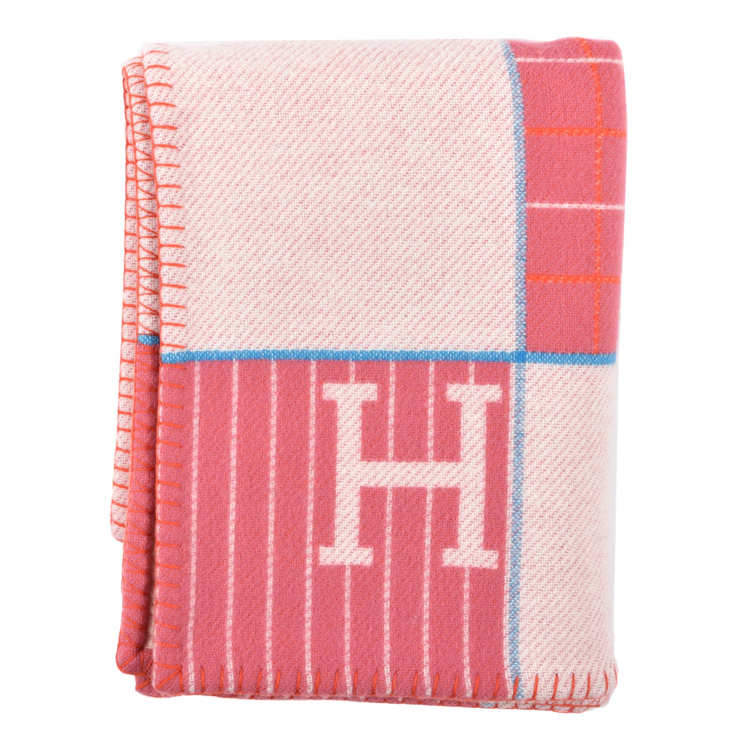 Hermes Wool Cashmere Avalon Passe-Passe Blanket Figue 1 of 3