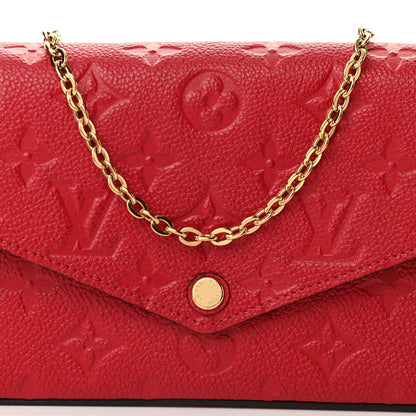 Louis Vuitton Empreinte Pochette Felicie Chain Wallet Cherry 7 of 10