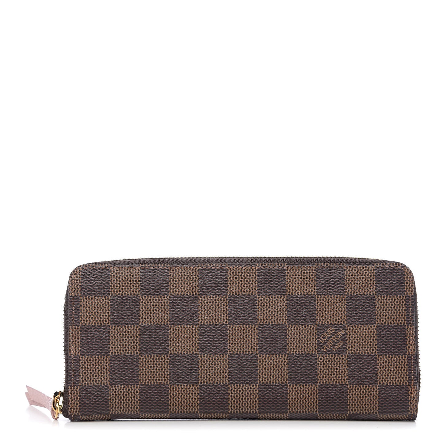 Damier Ebene Clemence Wallet Rose Ballerine