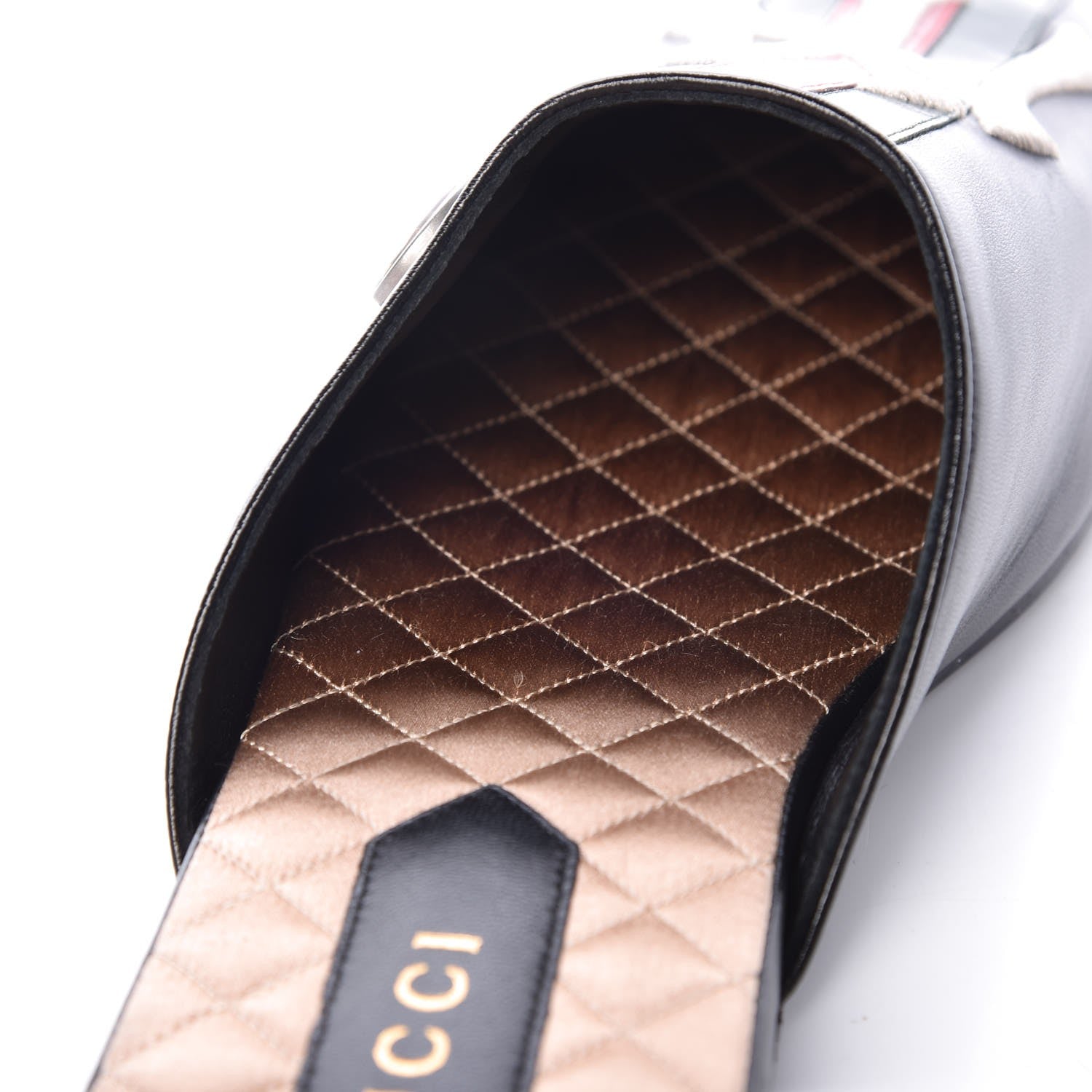 Gucci X MLB Lambskin NY Yankees Embroidered Mens GG Slippers 10 Black 10 of 11
