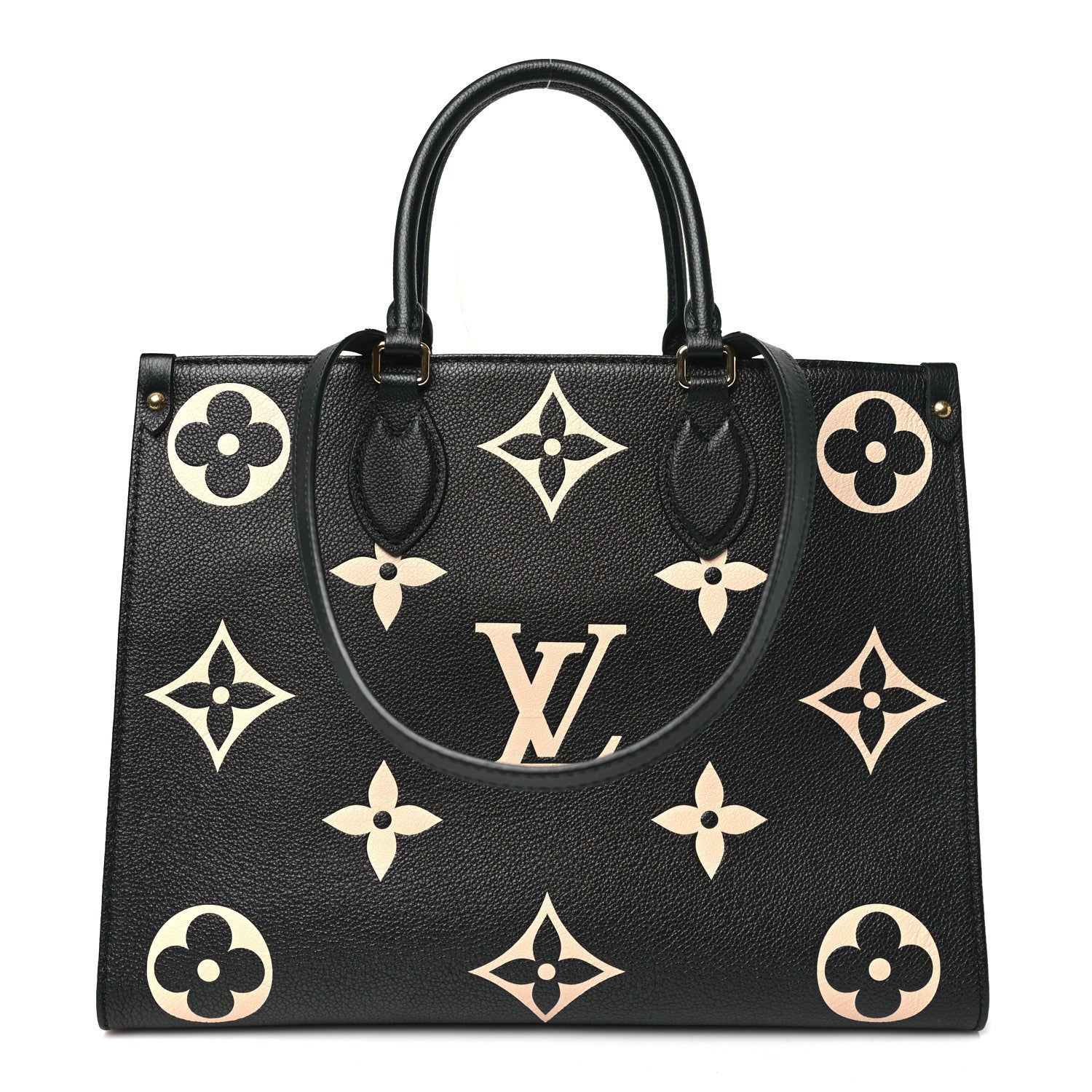 Louis Vuitton Empreinte Monogram Giant Onthego MM Black Beige 1 of 9