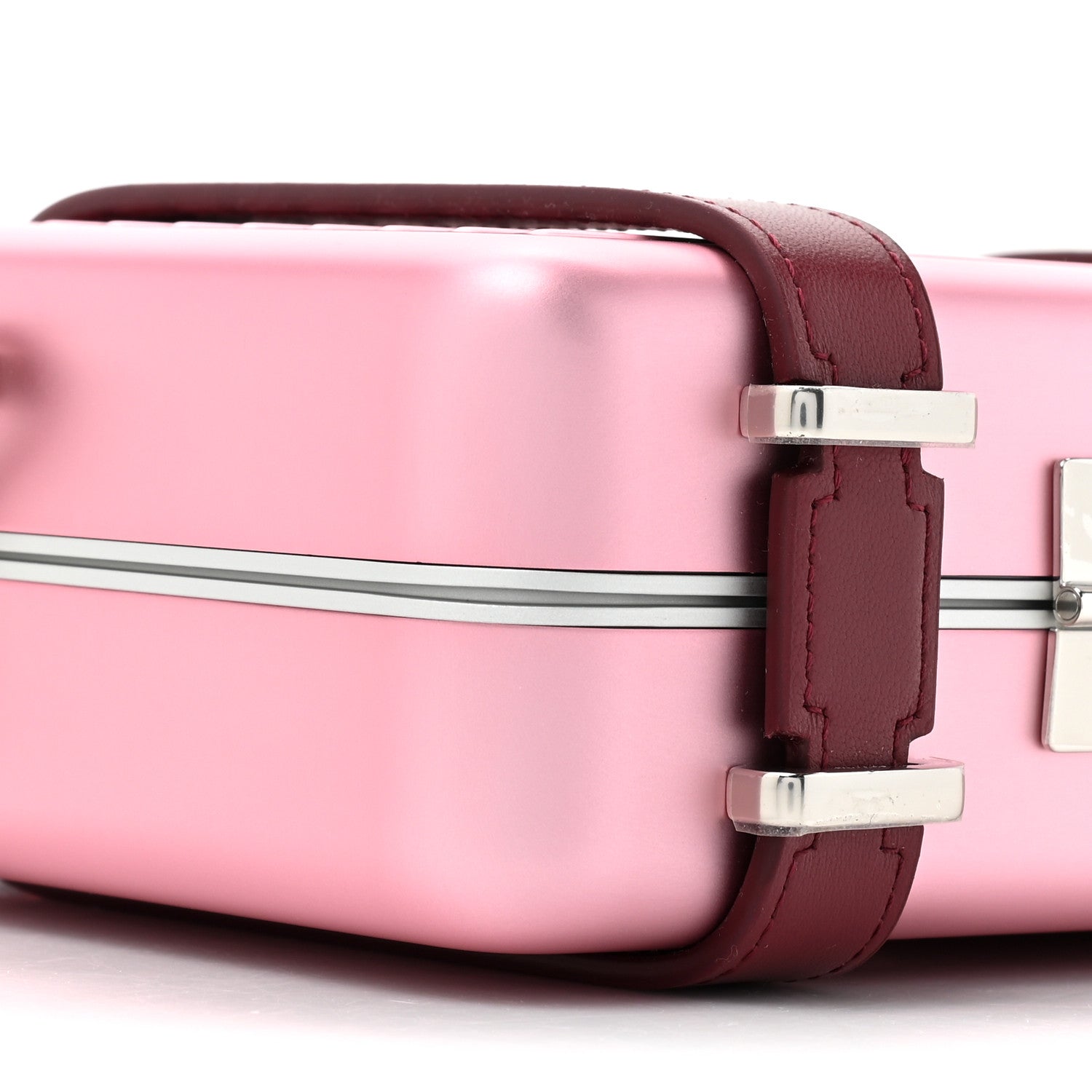 Christian Dior CHRISTIAN DIOR X RIMOWA Aluminum Personal Clutch On Strap Rose 12 of 13
