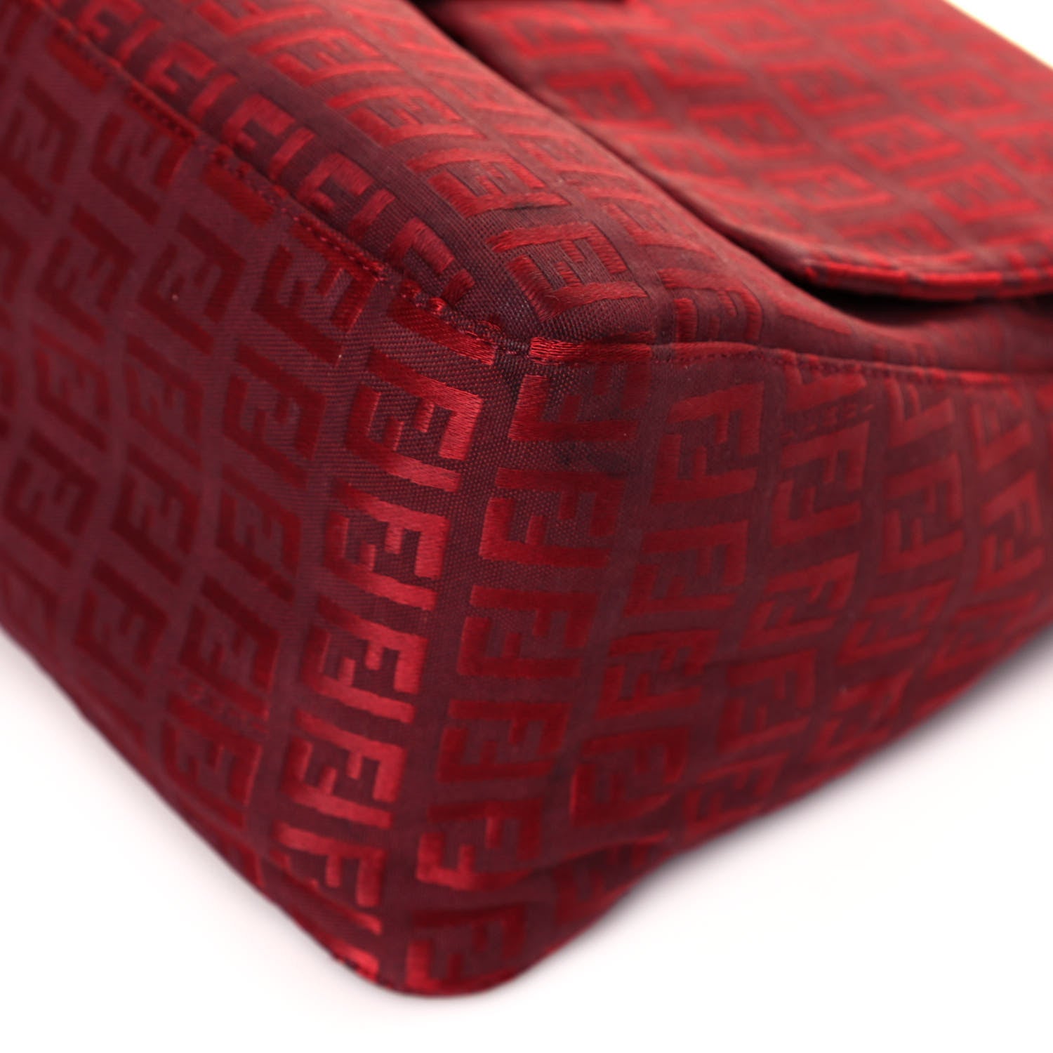 Fendi Zucchino Mama Baguette Red 9 of 14