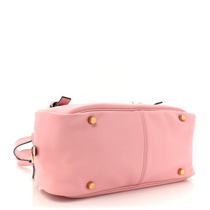Versace Lambskin Tag Bowling Bag Light Pink 4 of 14