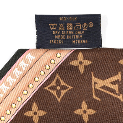 Louis Vuitton Silk Monogram Rising Confidential BB Bandeau Brown 3 of 4