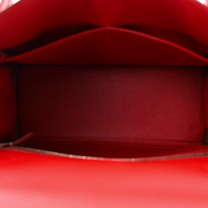 Hermes Evercolor Verso Kelly Retourne 28 Rouge De Coeur Rouge Grenat 5 of 16