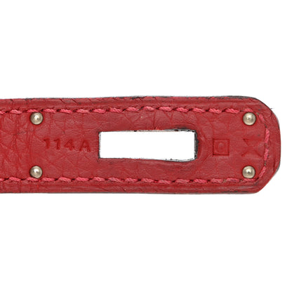 Hermes Taurillon Clemence Jypsiere 28 Rouge Casaque 7 of 15