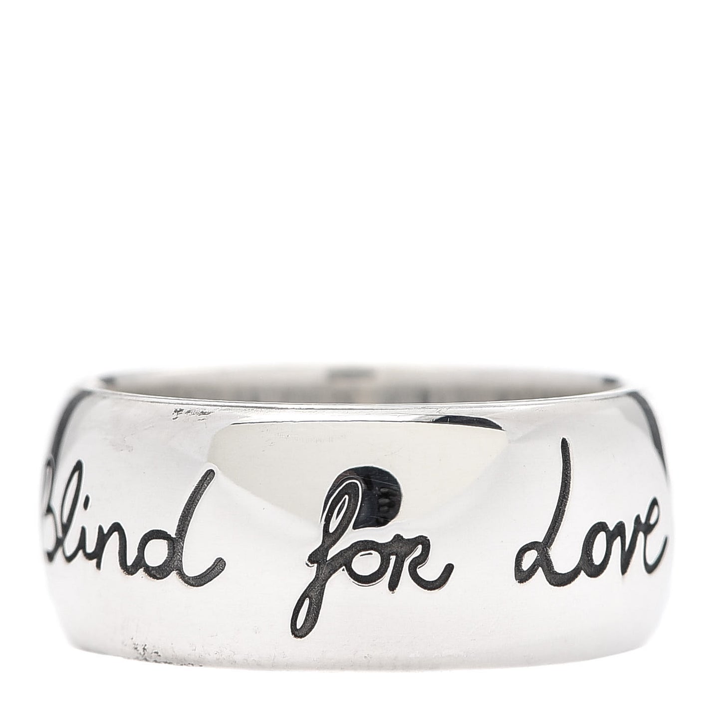 Sterling Silver Blind for Love Band Ring 56 7.5