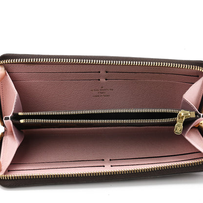 Louis Vuitton Damier Ebene Clemence Wallet Rose Ballerine 5 of 7