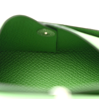 Hermes Epsom Calvi Duo Card Case Vert Yucca 7 of 9