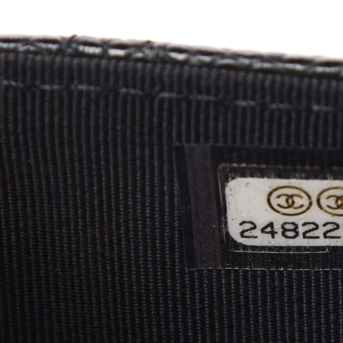 Caviar Quilted Flap Card Holder Black