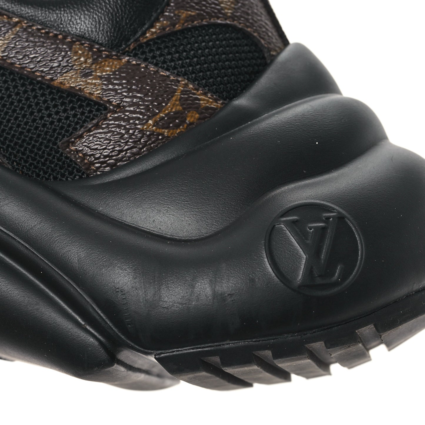 Calfskin Patent Monogram LV Archlight Sneakers 38.5 Black