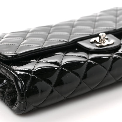 Chanel Patent Quilted Clutch with Chain Flap Black 8 of 9