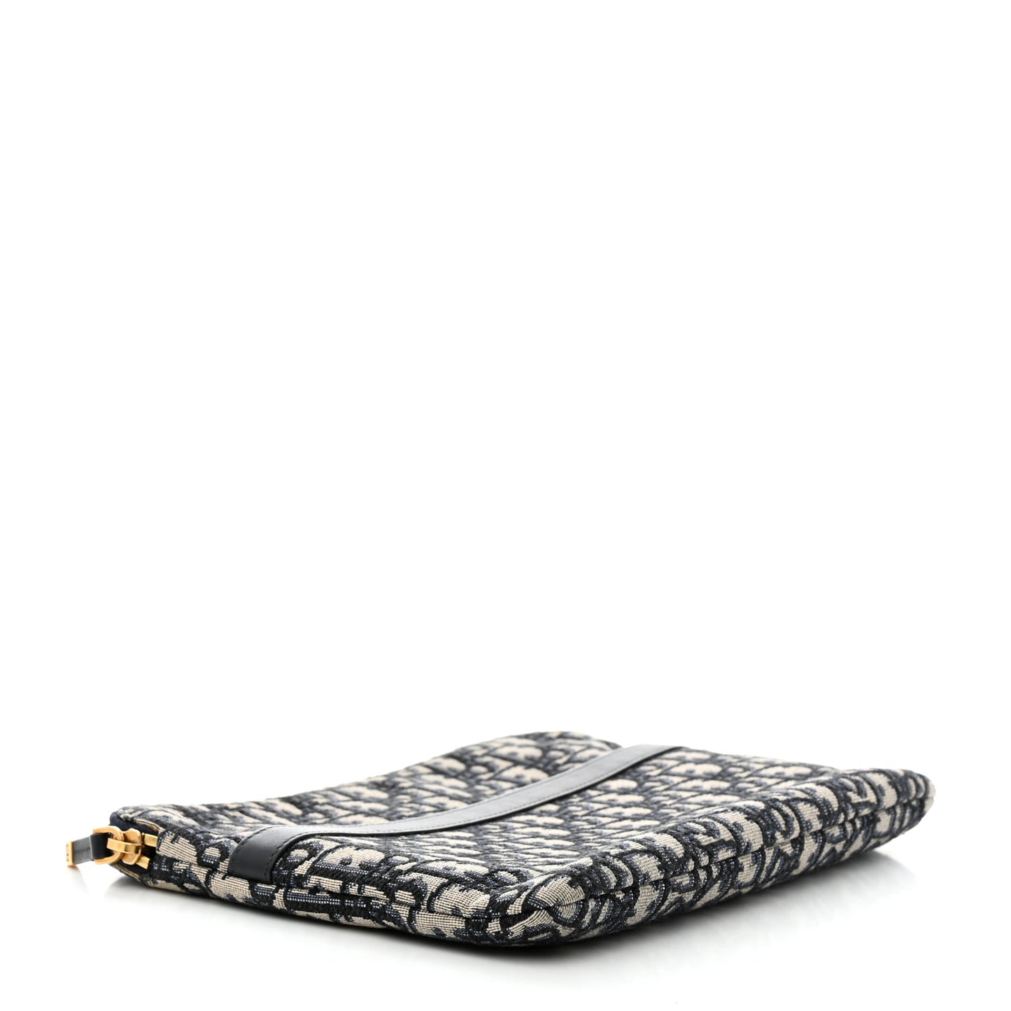 Oblique Pouch Clutch Blue