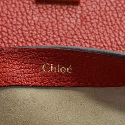 Chloe Grained Calfskin Drew Folded Clutch Red 8 of 9