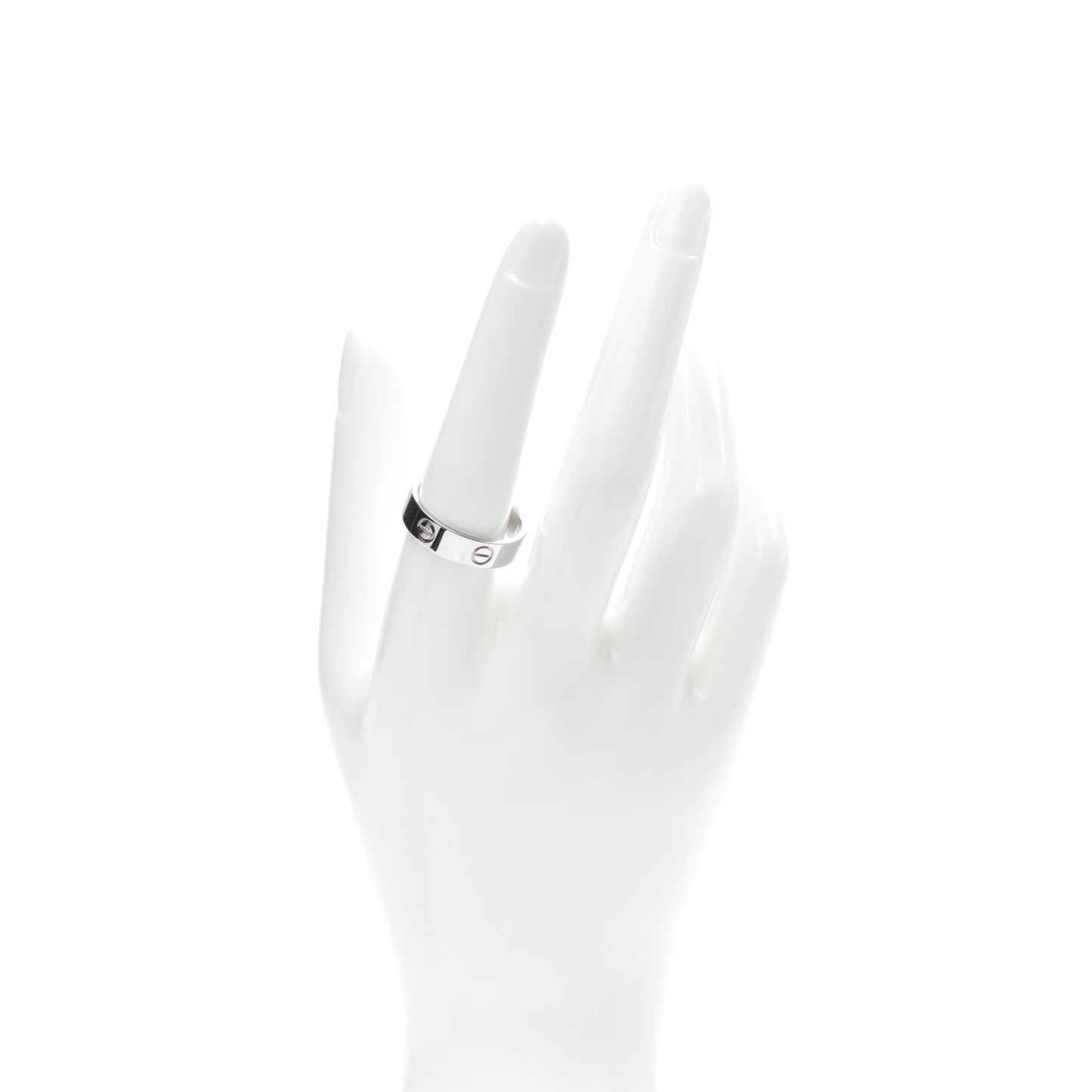 18K White Gold 5.5mm LOVE Ring 59 8.75
