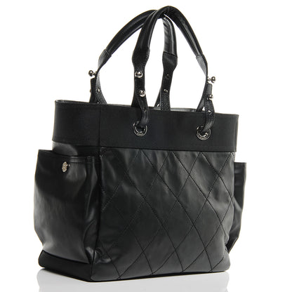 Chanel Coated Canvas Large Paris Biarritz Tote Black 3 of 8