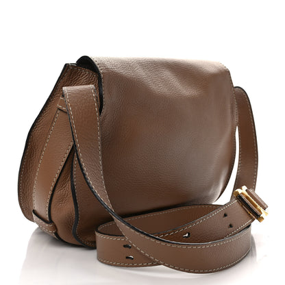 Chloe Calfskin Medium Marcie Round Crossbody Bag Nut 3 of 12