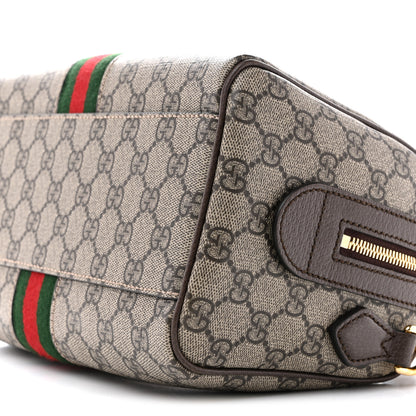 Gucci GG Supreme Monogram Web Small Ophidia Top Handle Bag Beige Ebony 10 of 14