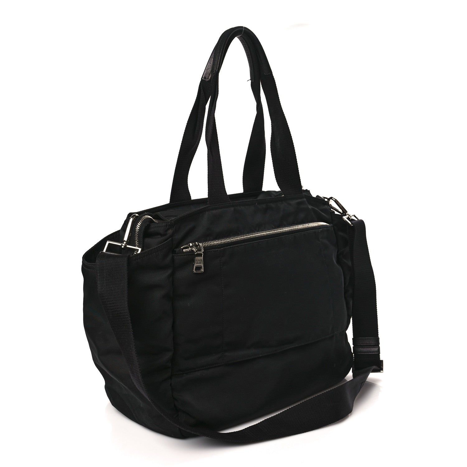 Prada Tessuto Nylon Vela Diaper Bag Black 3 of 12