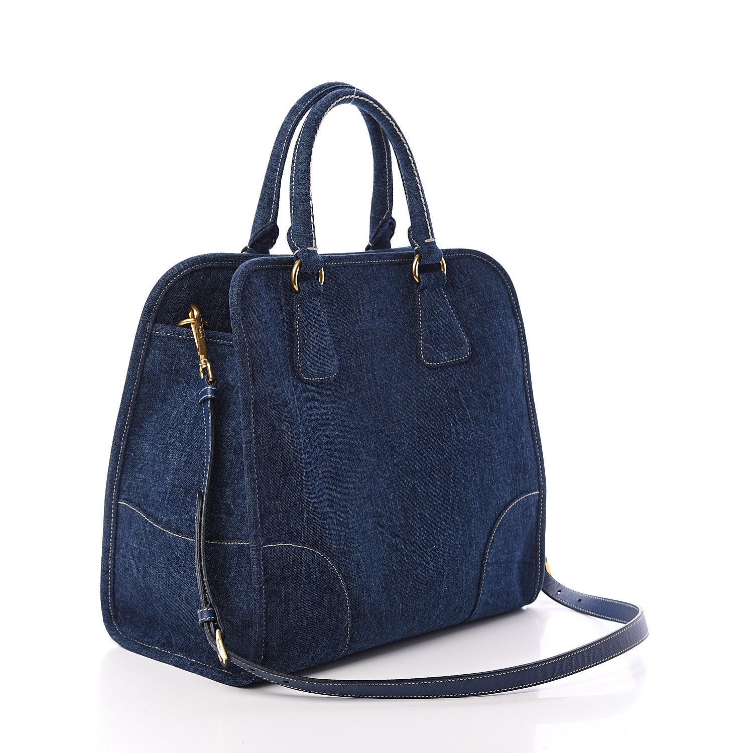 Prada Denim Shopping Tote 2 of 8