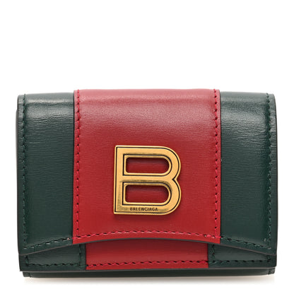 Gucci X Balenciaga Calfskin Web Card Case Wallet Beige Ebony 1 of 6