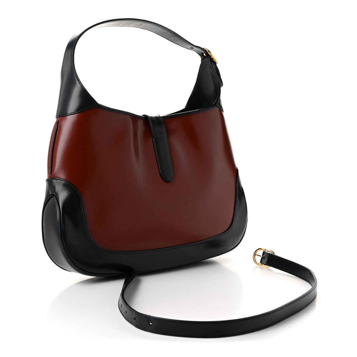 Boarded Dyana Lux Calfskin Bi-Color Medium Jackie 1961 Hobo Red Mineral Blue