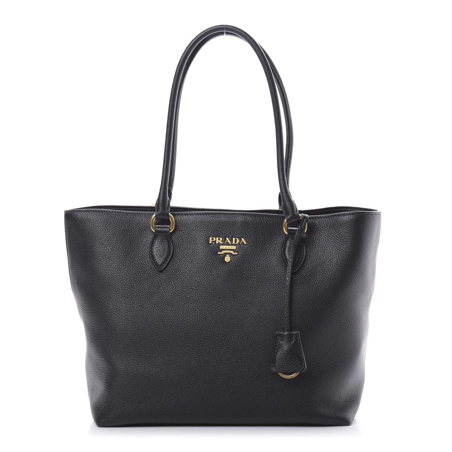 Vitello Daino Tote Black