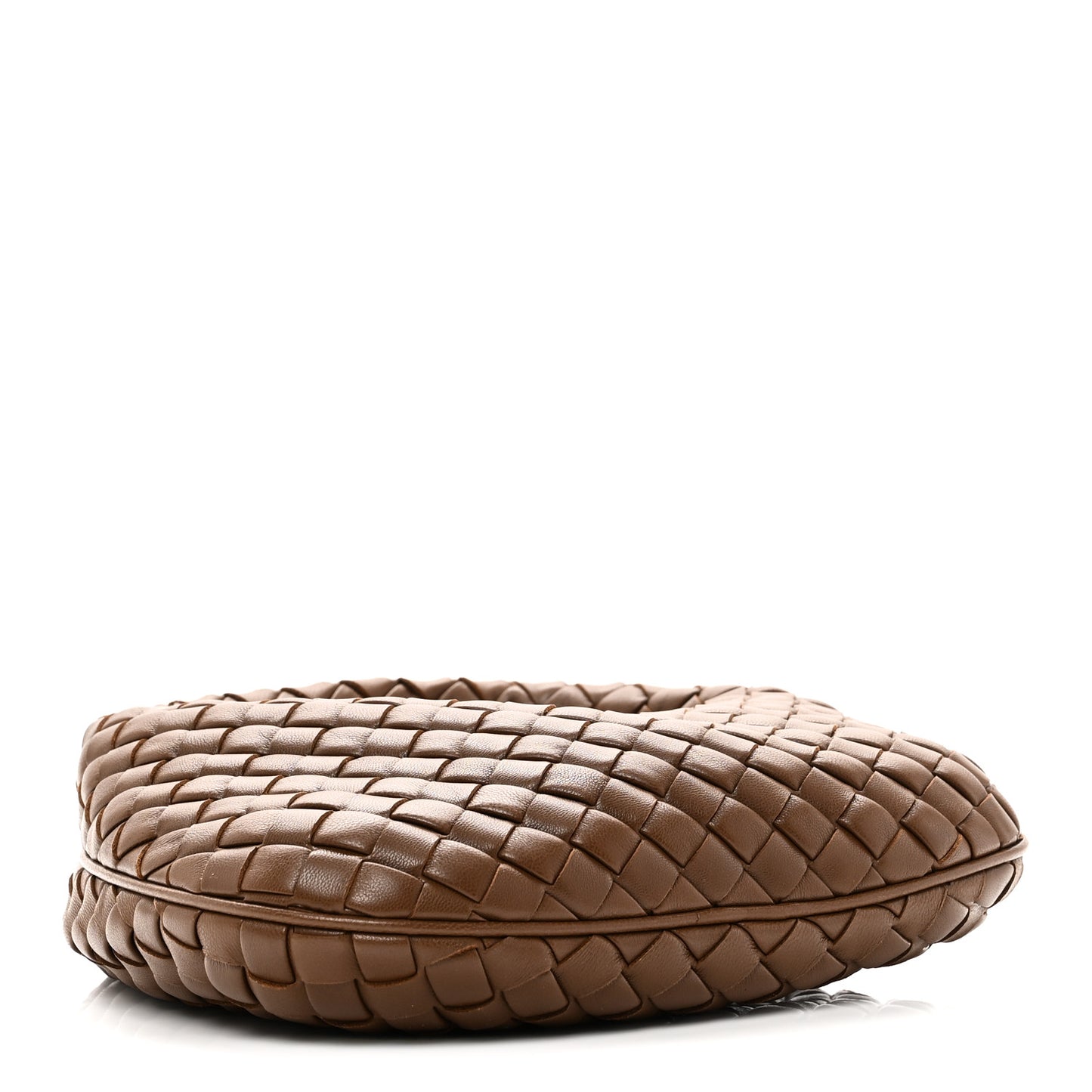Nappa Intrecciato Baby Veneta Hobo Nocciola