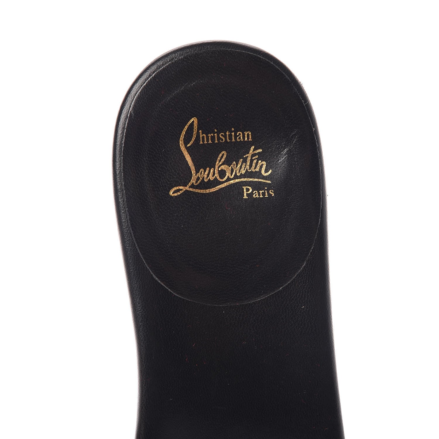Christian Louboutin Patent Flat Slide Sandals 37 Black 9 of 13