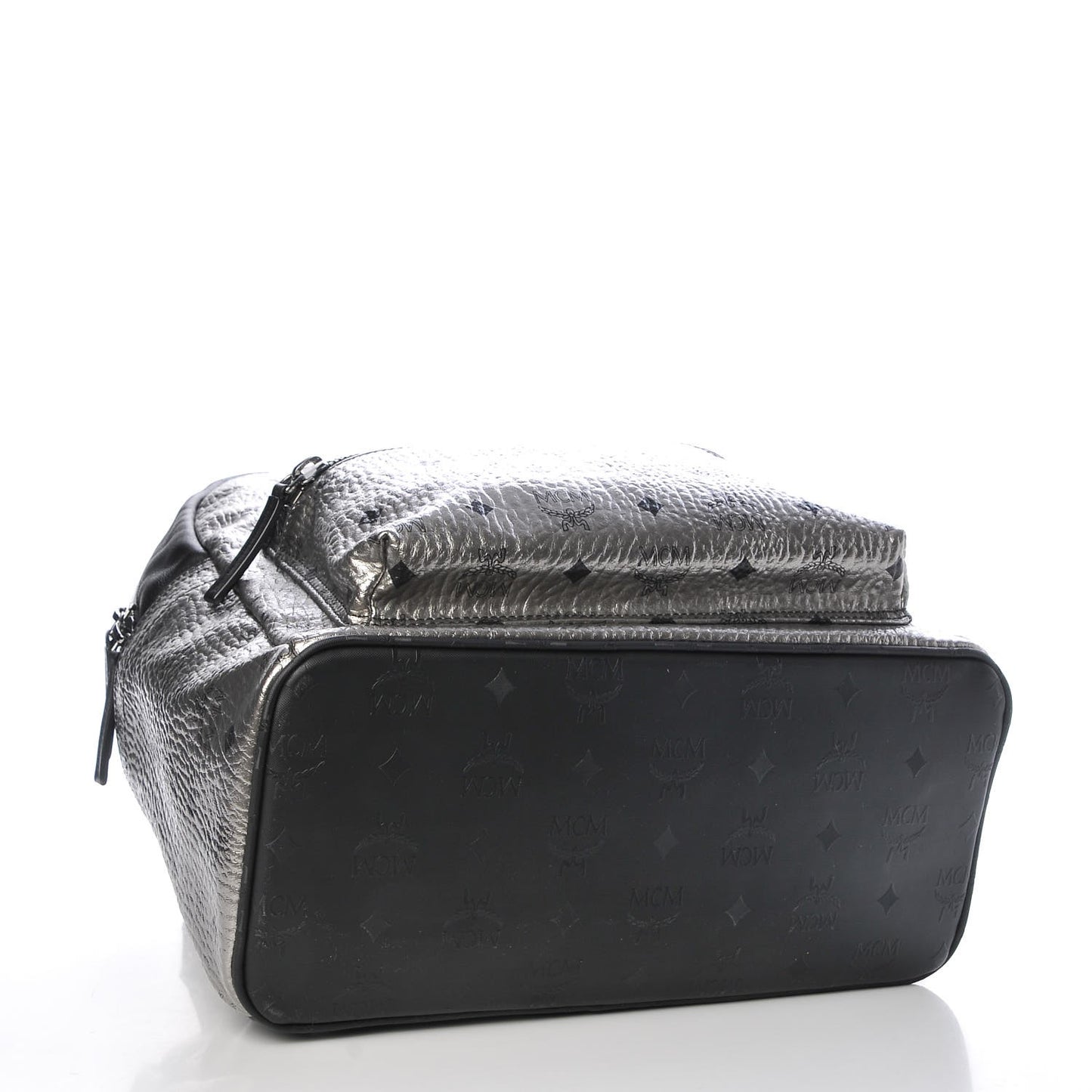 Metallic Visetos Medium Stark Backpack Silver Black