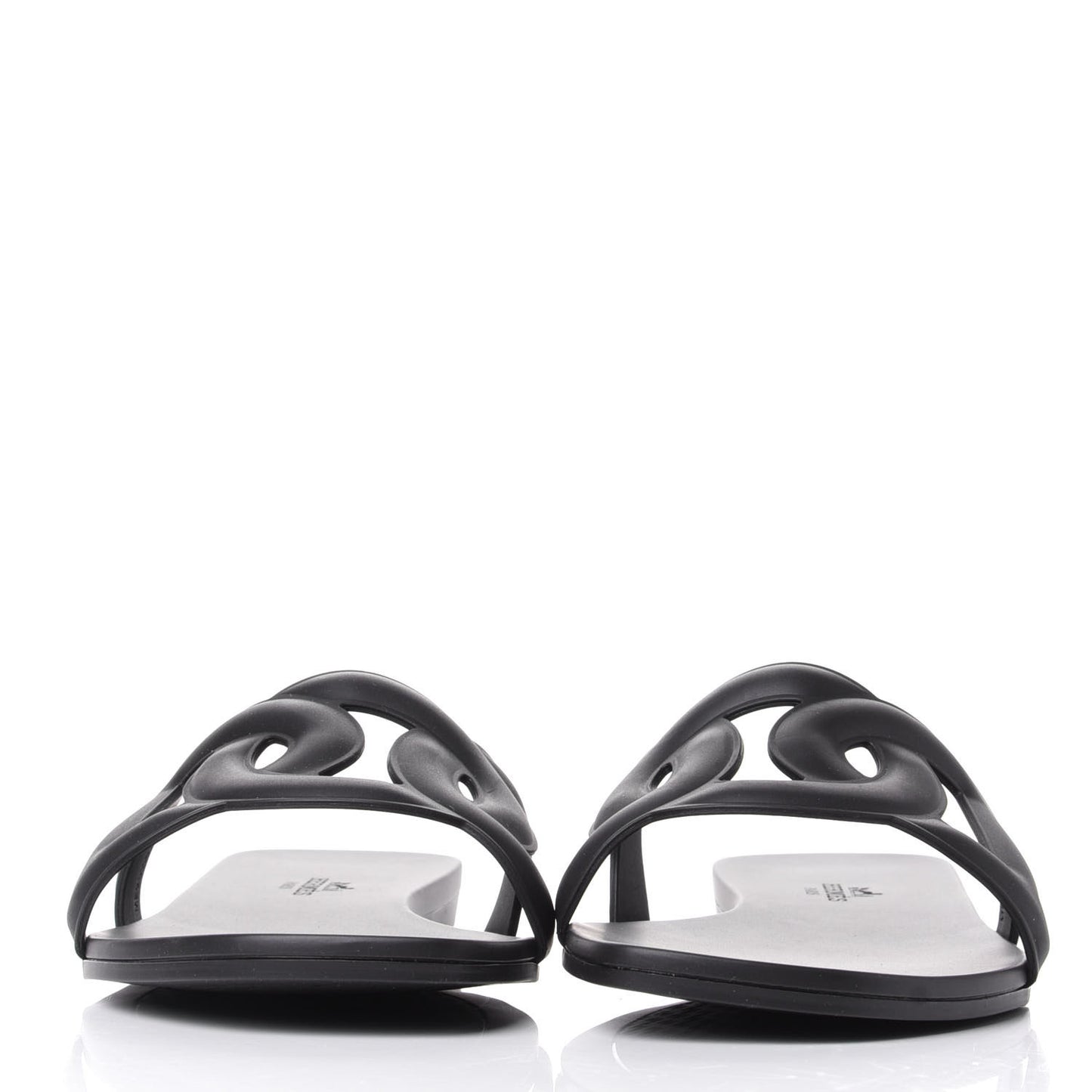 Rubber Aloha Sandals 39 Black
