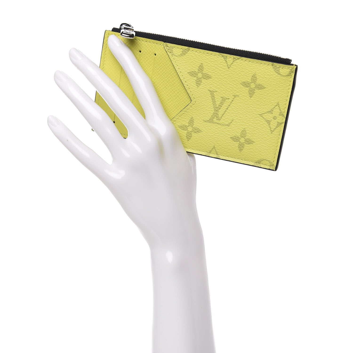Louis Vuitton Monogram Taiga Coin Card Holder Yellow 2 of 8