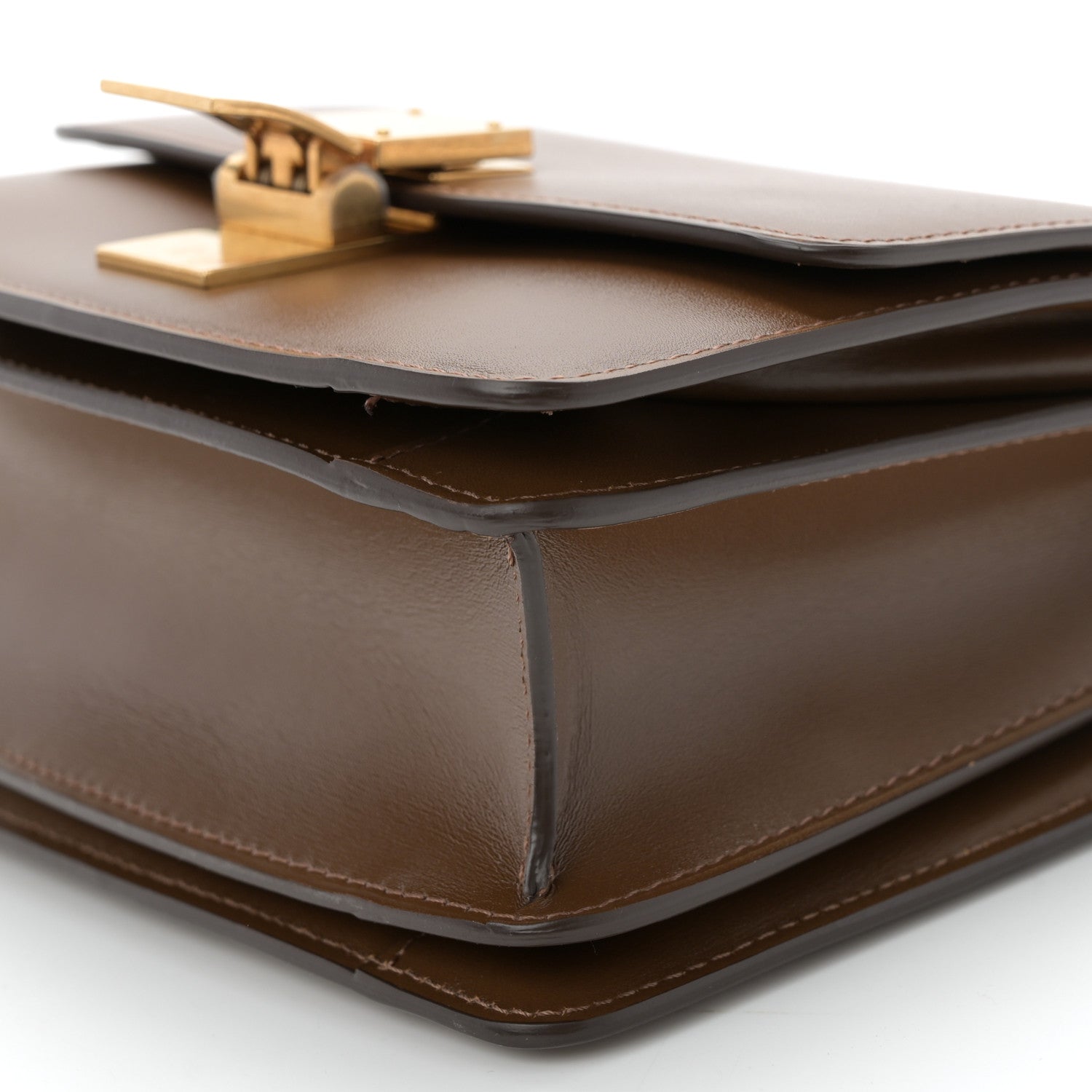 Celine Smooth Calfskin Small Classic Box Flap Bag Camel 1754683