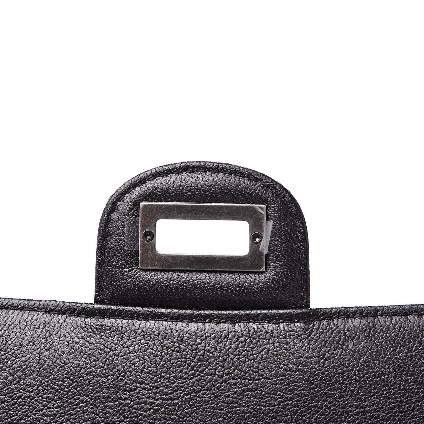 Metallic Sheepskin Quilted 2.55 Reissue Mini Flap Dark Grey