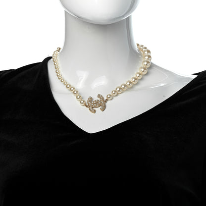 Chanel Pearl CC 100th Anniversary Necklace Light Gold 2 of 7