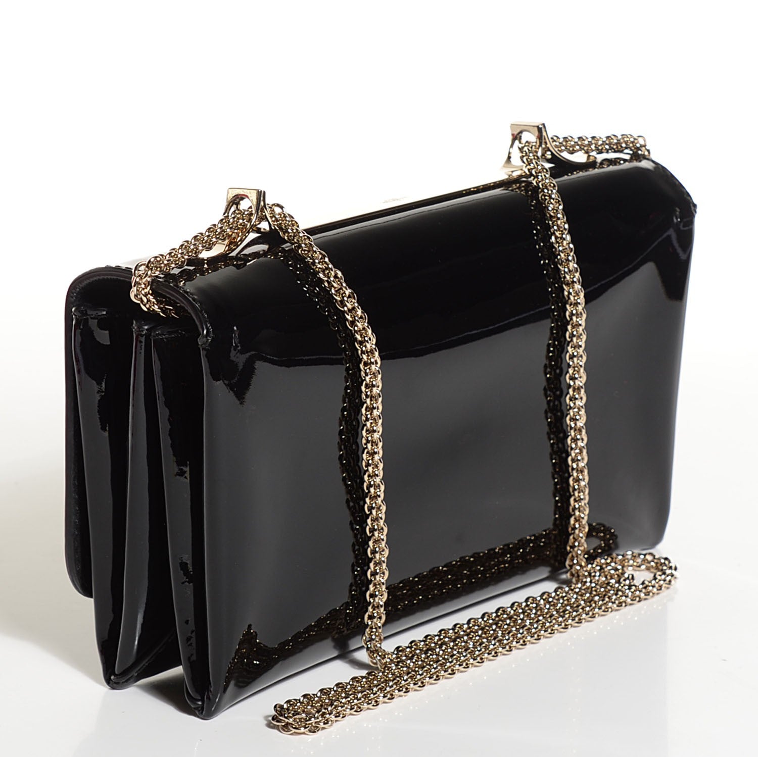 Valentino Garavani Patent Va Va Voom Shoulder Bag Black 2 of 10