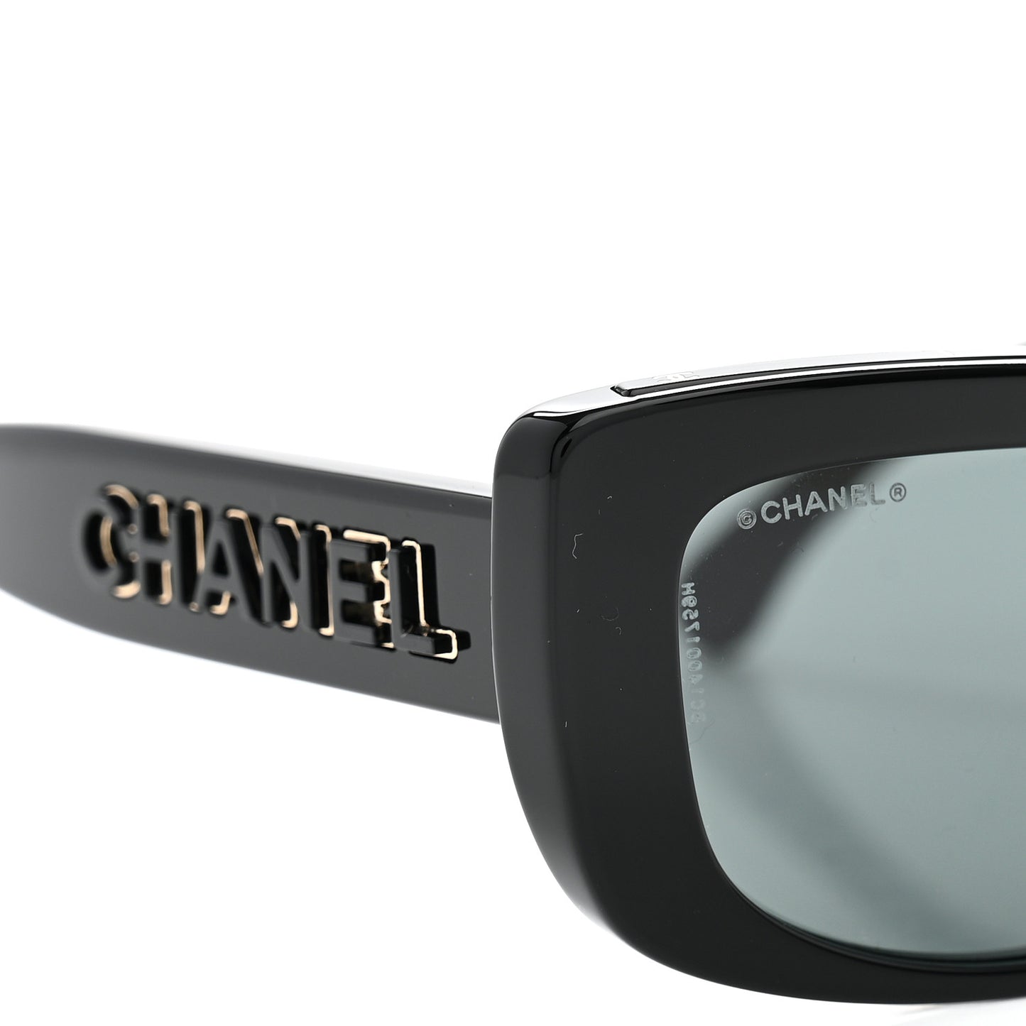 Acetate Rectangle Sunglasses 5559-A Black